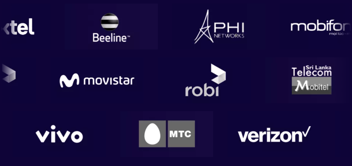 Screenshot of Celwize clients' logos